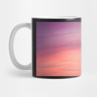 Colorful sunset clouds at dusk sky scape Mug